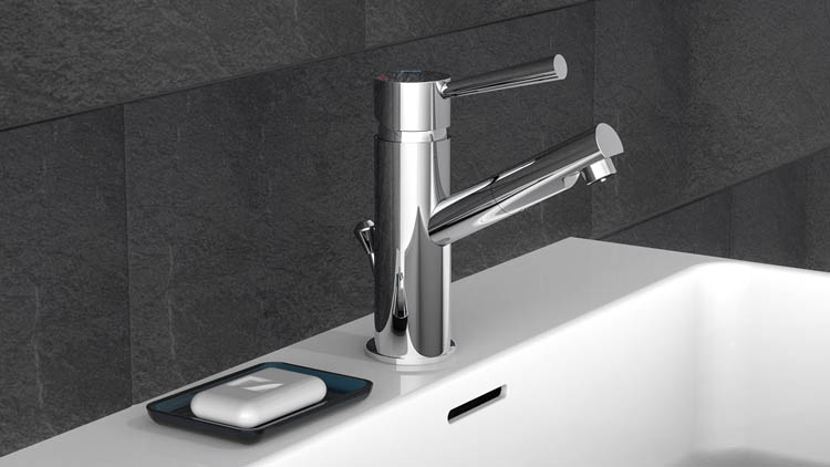 Robinet de lavabo Charlotte 18,52cm chrome