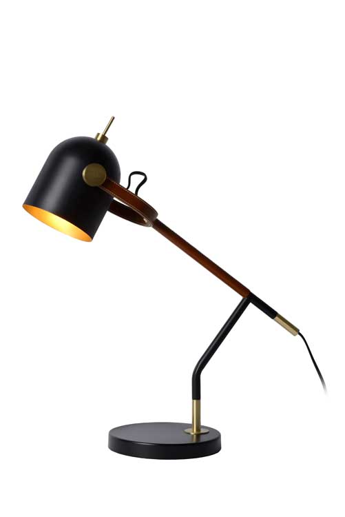 Lucide WAYLON - Lampe de bureau - E27 - Noir