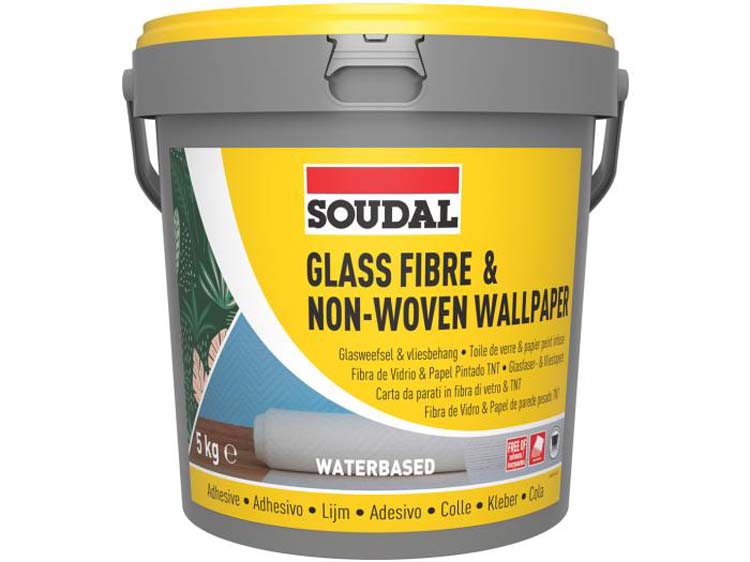 Soudal colle pour tissus de verre et papier peint intissé 5kg