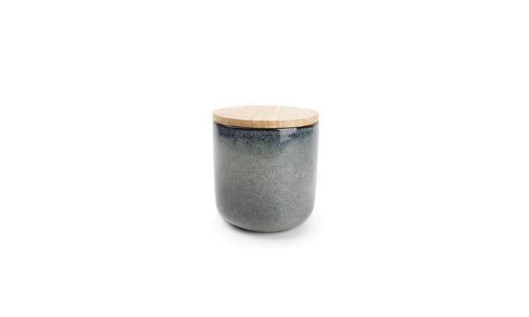 Voorraadpot Meridian groen/blauw 12x12 cm