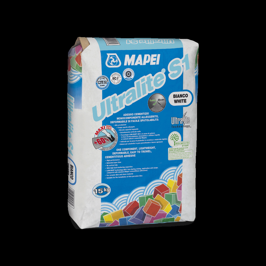 Colle carrelage Pro extra léger gris 15kg Mapei