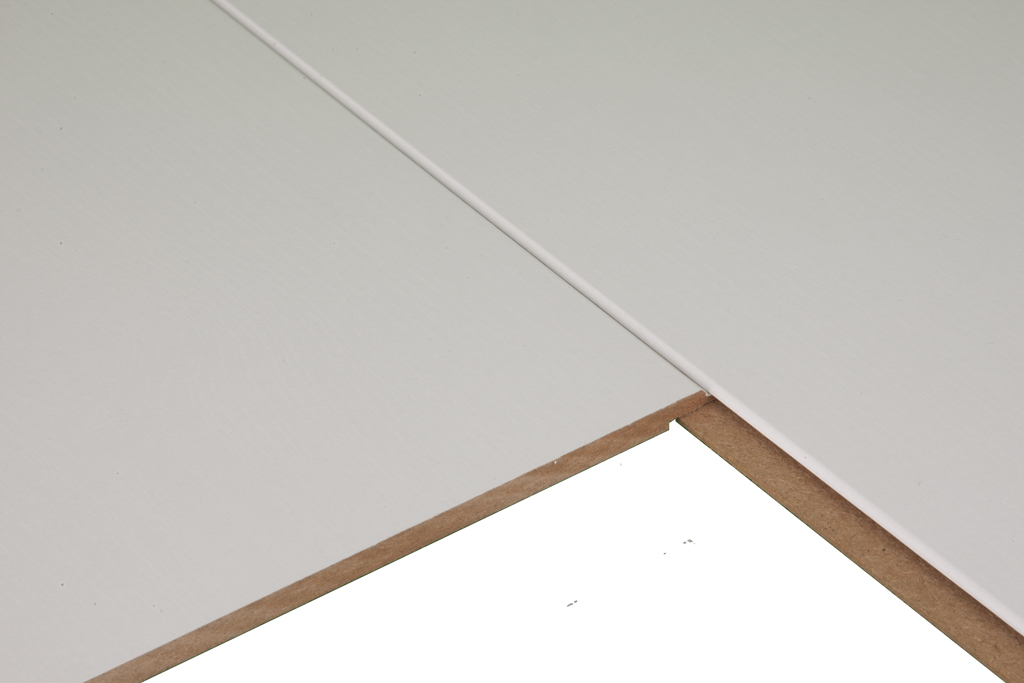 Panneau de plafond cristal blanc 1300x200x7mm brut