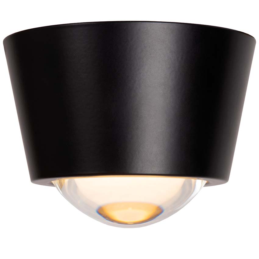 Lucide RIGON - Plafonnier - Ø 9 cm - LED - 1x6W 3000K - Noir