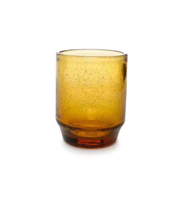 Glas Drip amber 34 cl - 4 stuks 