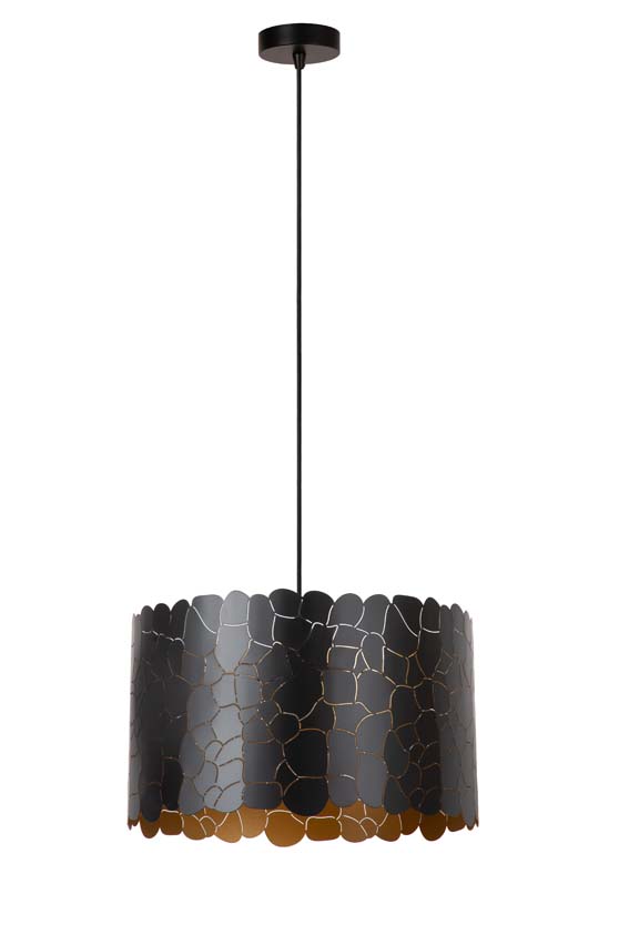 ALMELO - Hanglamp - Ø 40 cm - 1xE27 - Zwart