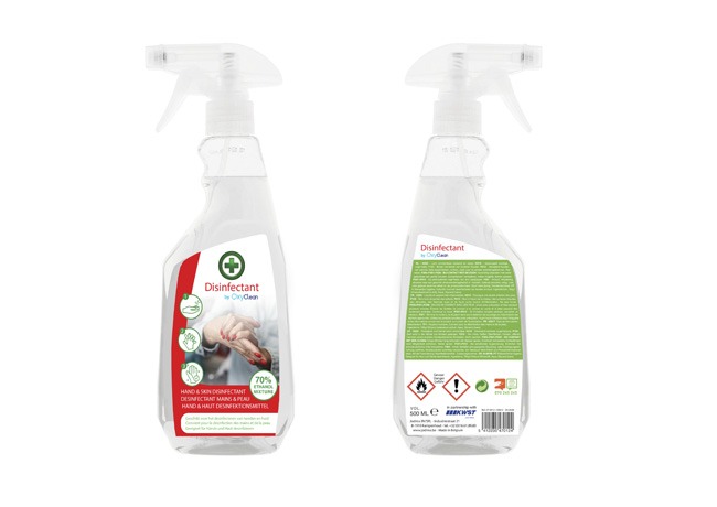 Desinfectant et anti bactérien spray 500ml
