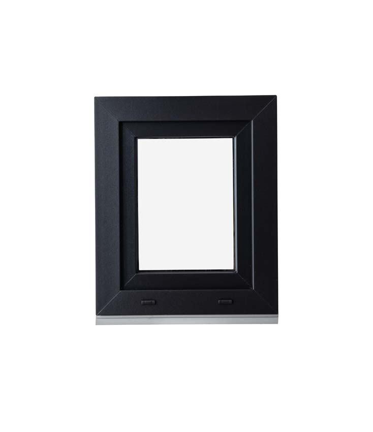 1-VAN Châssis oscillo-battant pvc Elegant noir/noir B500xH600 mm D