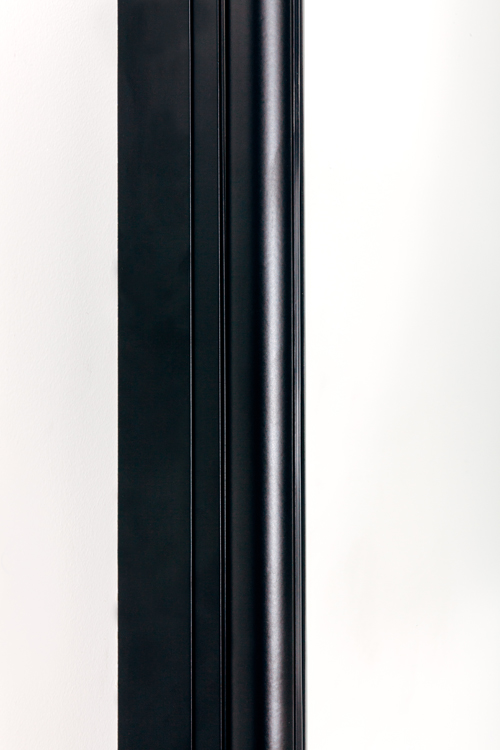 Badwand Uberto glas/zwart 140 x 80 x 0,6 cm