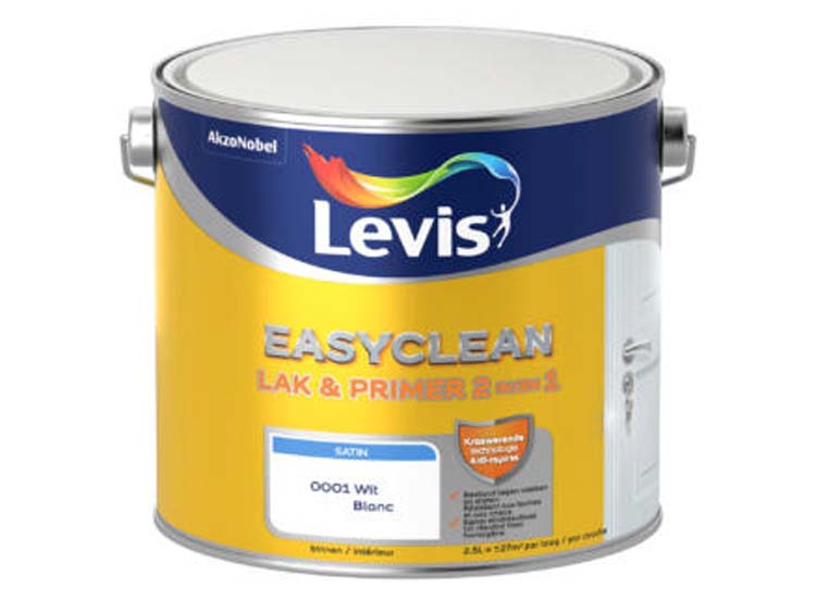 Levis Easyclean lak satin wit 2,5L