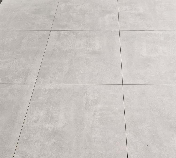 Carrelage Talocan gris béton rt 80 x 80 cm