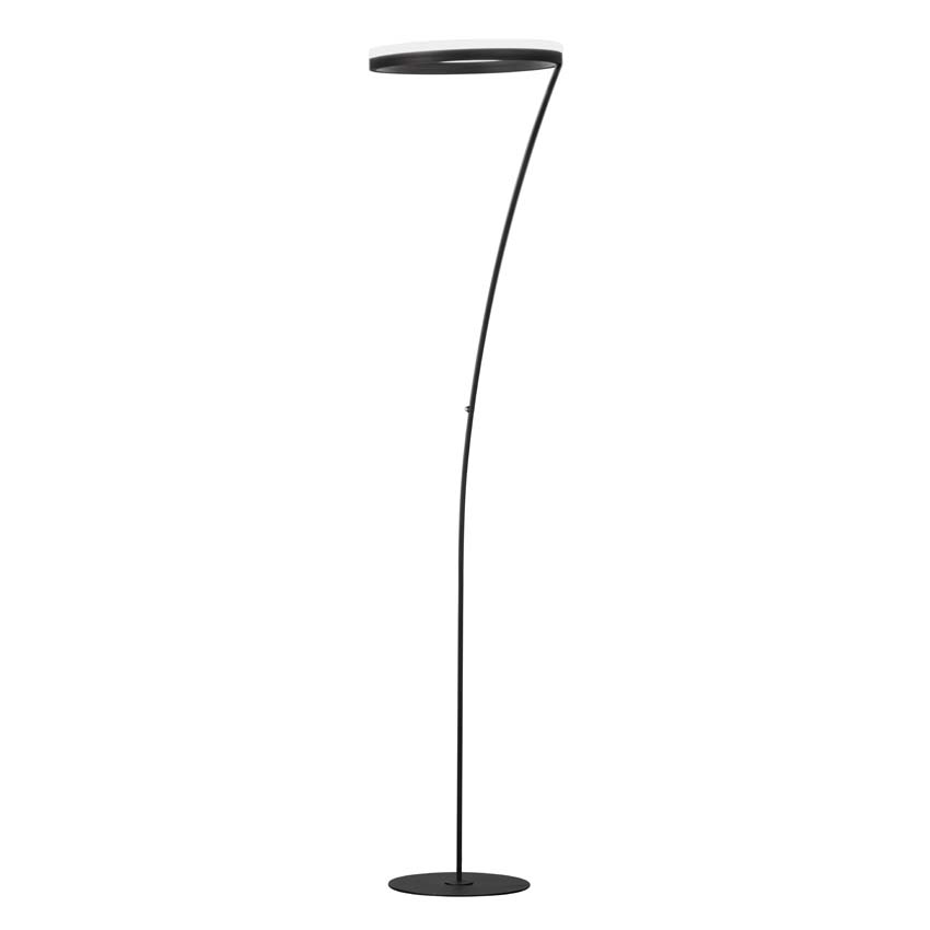 Lampadaire noir incl LED lampe 4000 lumes 36W