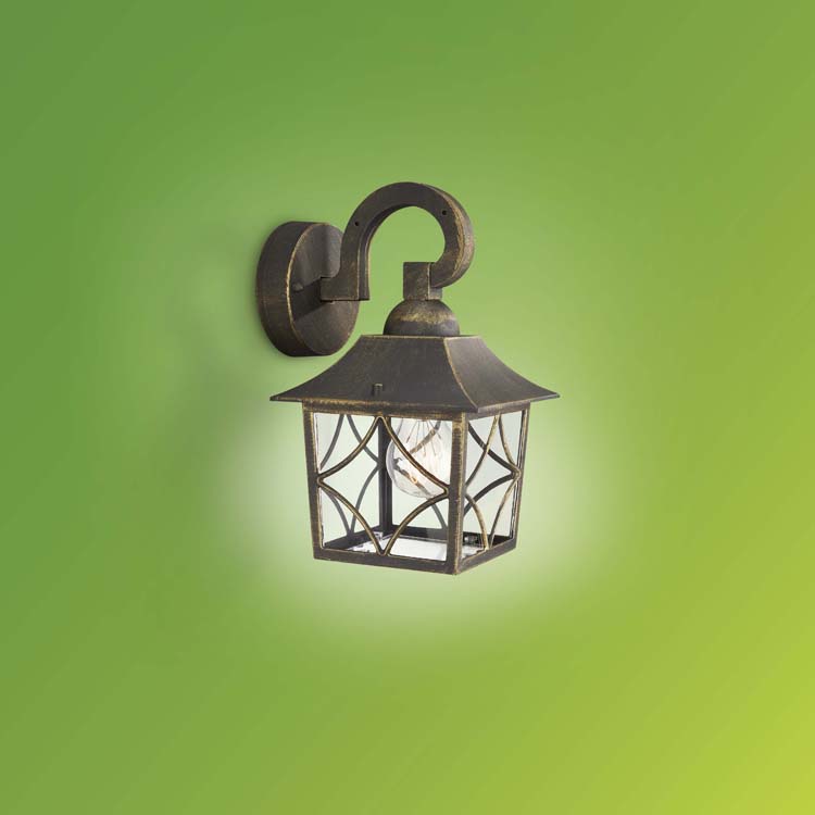 Wandlamp voor buiten alu zwart H28,6CM