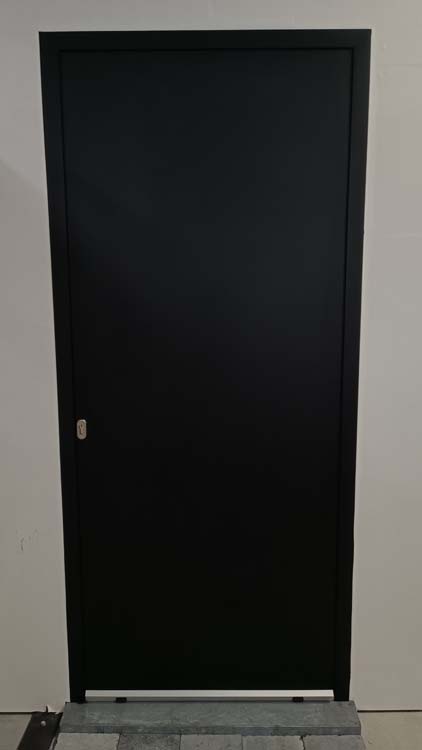 Porte extérieure alu Evora noire D 960X2180 mm