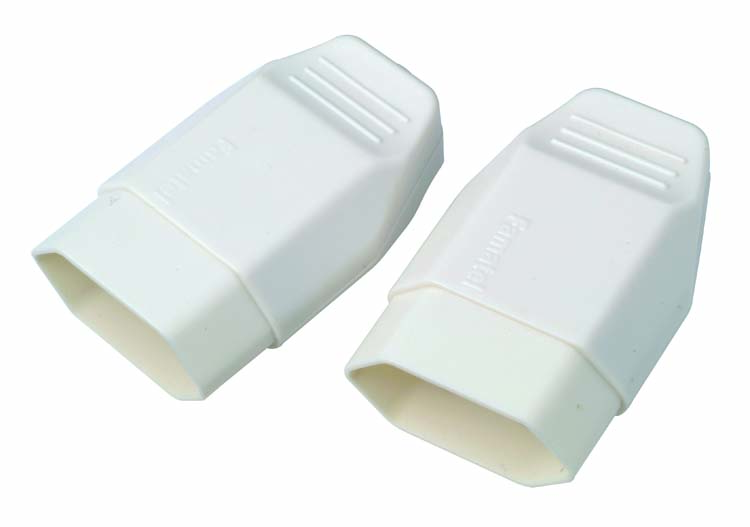 Fiche Femelle 2.5A Blanc 2 pc