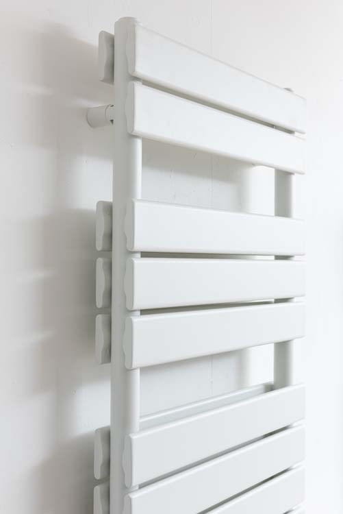 Handdoekradiator Dex dubbel 183,6x50cm wit 1594 Watt met wit verwarmingselement digitaal