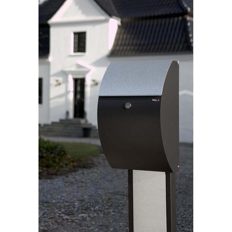 Boîte aux lettres Aster 7000 noir -gris 51x32x19,5cm