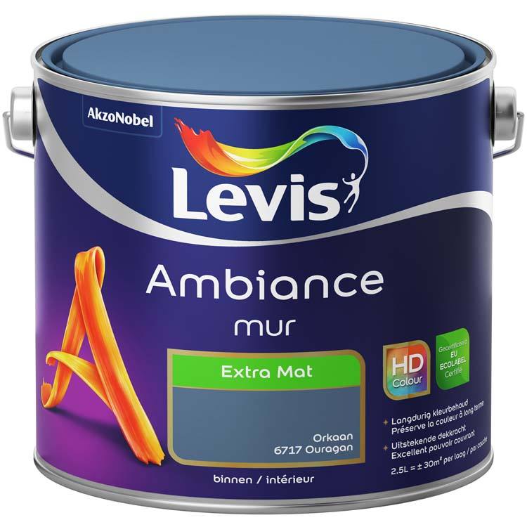 Levis Ambiance muurverf extra mat 2,5l orkaan