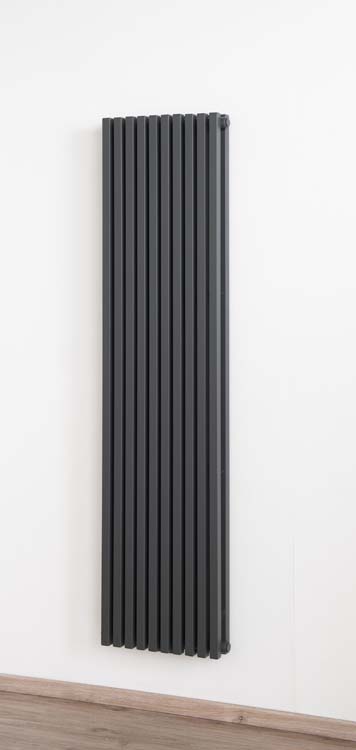 Radiator Devon 180 x 46,5 cm dubbel grijs 2062 watt