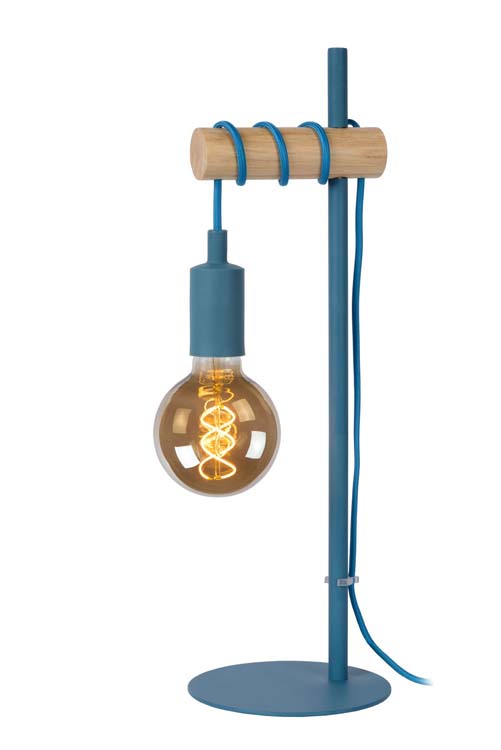 Lucide PAULIEN - Tafellamp Kinderkamer - Ø 15 cm - 1xE27 - Blauw