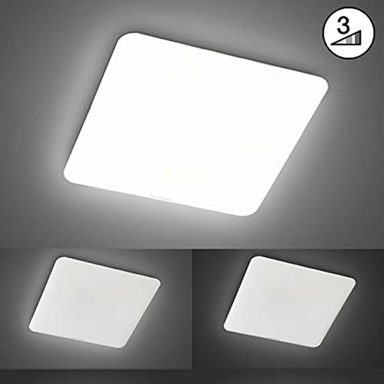 Plafonnier blanc LED 5100LM 49W 53x53cm carré