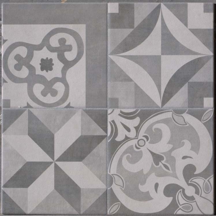 Carrelage Moose patchwork grey 34x34x0.7cm