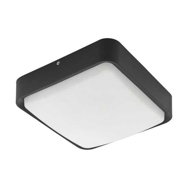Plafonnier anthracite 16.3W 1400Lm IP44 dimmable