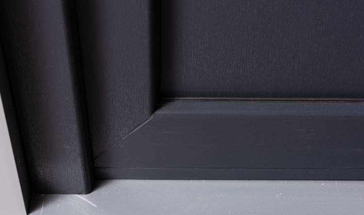 Porte extérieure Demi-Vitrée PVC anthr./blanc D vitrage cl 980x2180mm