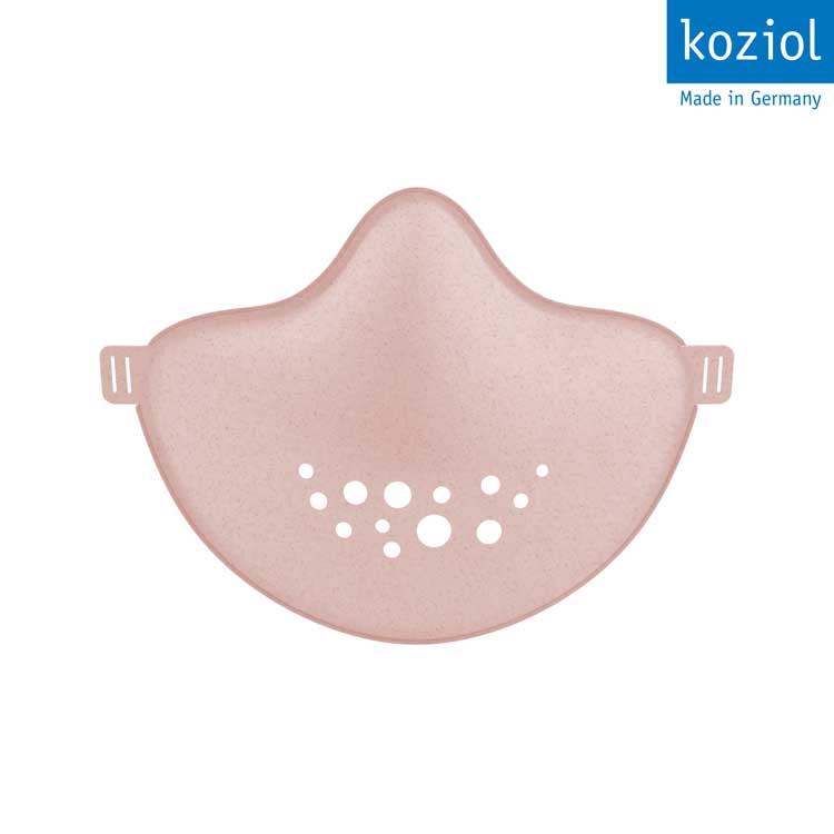 Masque barrière plastique BPA libre rose réutilisable