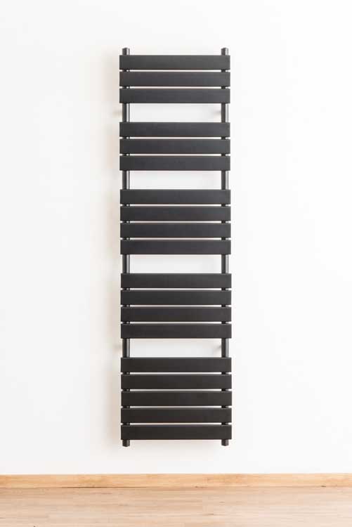 Radiateur électrique Xerxes noir 180x50cm single avec élément noir