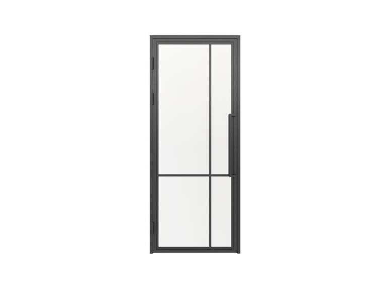 Porte intérieure fer forgé simple 4W asymétr. Tara droite sur mesure