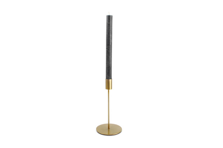 Kandelaar Pillar metaal goud H20 cm