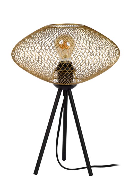 Lampe de table - Ø 30 cm - 1xE27 - Or Mat / Laiton