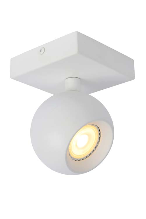 Spot plafond - 1xGU10 - Blanc - Balle - Rond