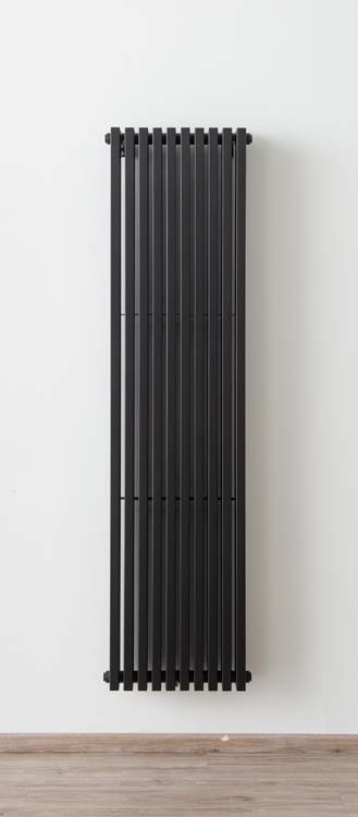 Radiator Devon 180 x 46,5 cm dubbel mat zwart 2062 watt