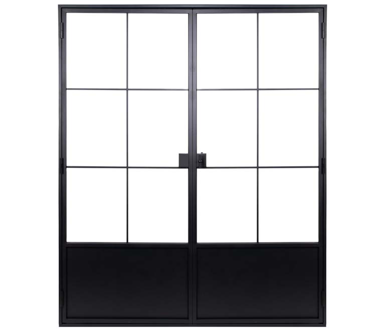 Porte intérieure Fer Forgé 6W doubl.Black Glamour G sur mesure