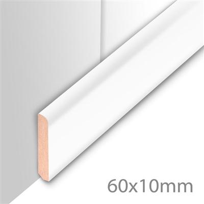 Plinthe 60mm/2,6m - Super blanc brillant