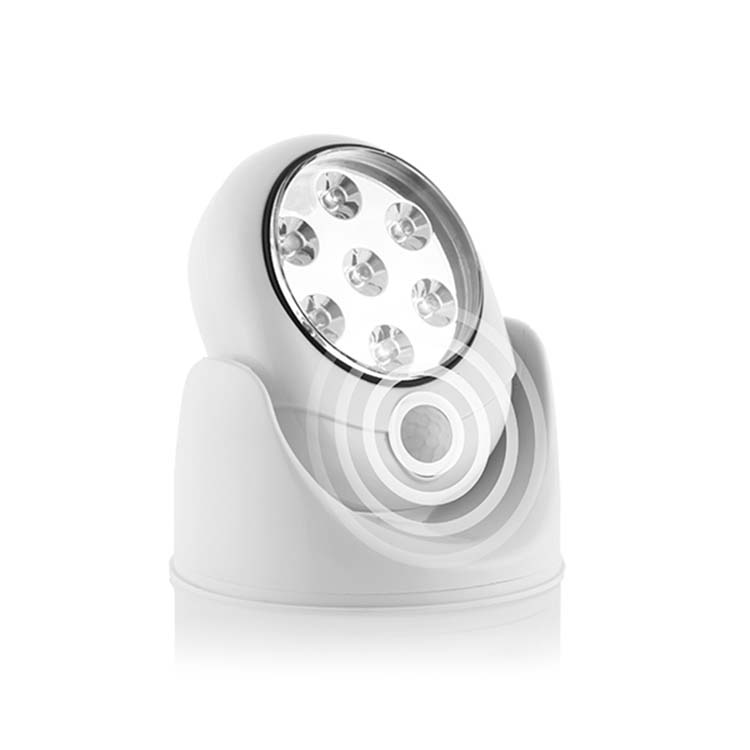 Lampe led sensible au mouvement 360 degrés blanche