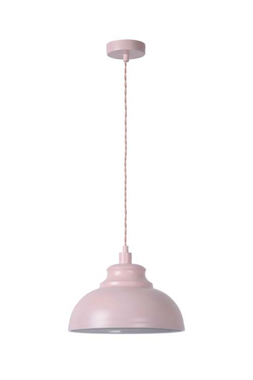 Lucide ISLA - Hanglamp - Ø 29 cm - 1xE14 - Roze