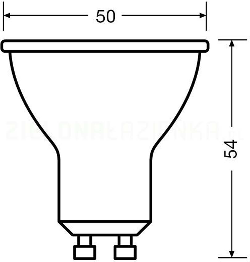 Led lampe osram GU10 3 pièces 350 lumes lumière blanc chaud