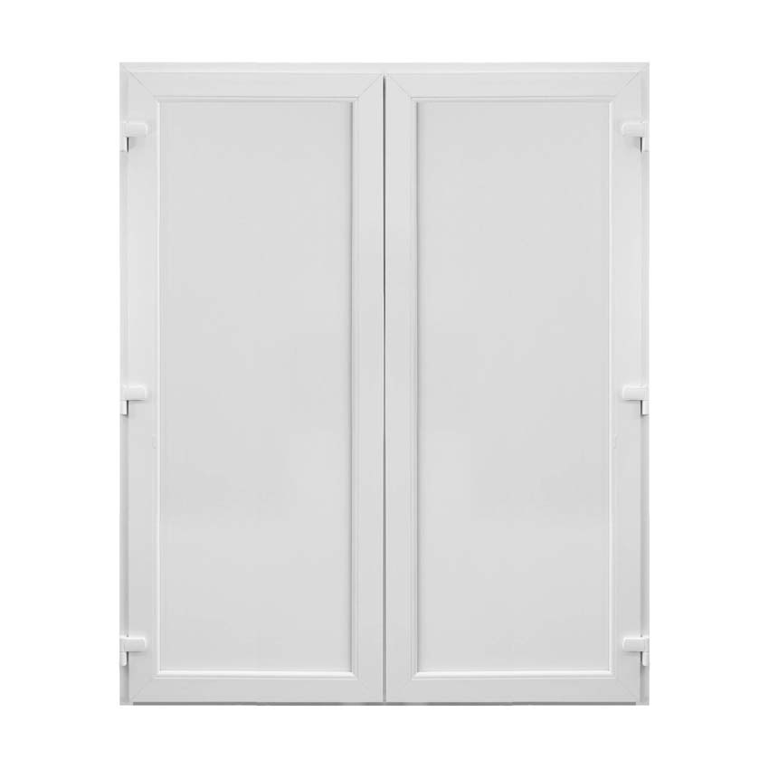 Porte extérieure pvc noire/blanche double 1800X2100 mm panneau plein G