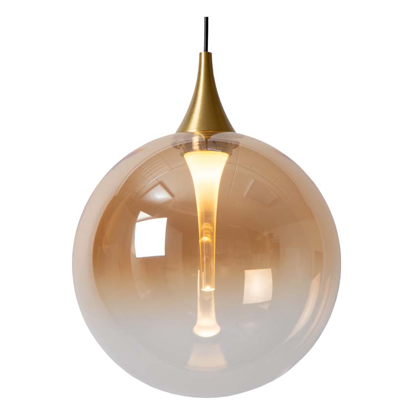 GISELA - Suspension - Ø 16 cm - LED - 1x5W 2700K - Ambre