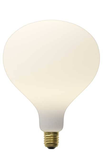 Lampe LED matte blanc E27 dimmable h21.5cm diam16cm 6W 550 lumen