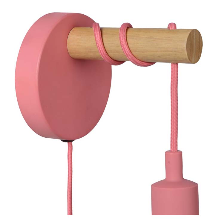 Lucide PAULIEN - Wandlamp Kinderkamer - Ø 12 cm - 1xE27 - Roze