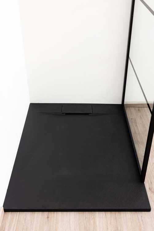Douchebak Miro 120 x 90 cm mat zwart