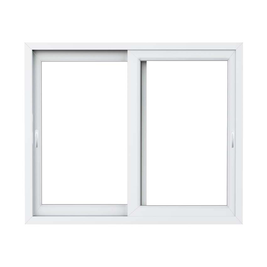 Fenêtre coulissant double PVC anthracite/blanc sur mesure