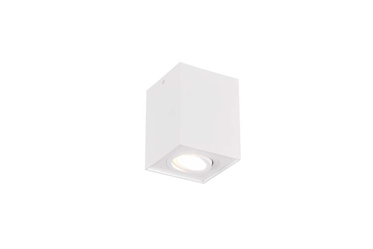 Plafonnière blanc mate excl lampe LED possible  1 spot