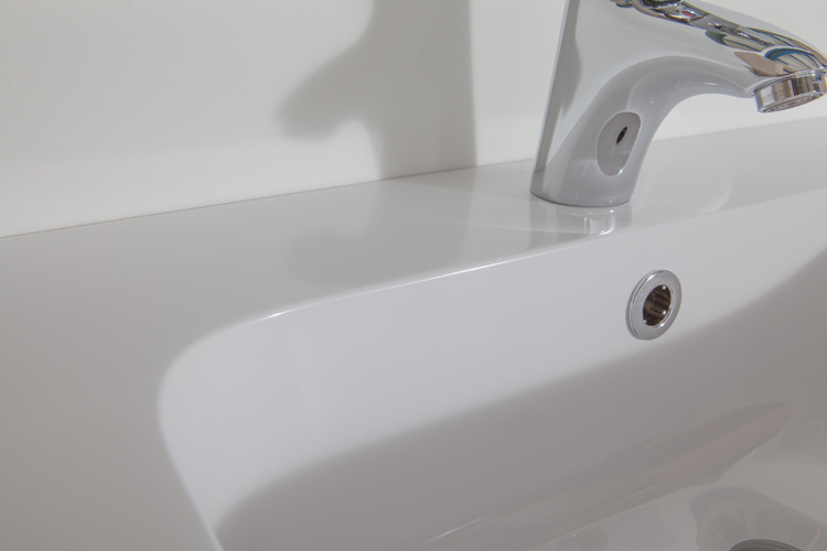 Meuble salle de bain Tony blanc double 1400mm lavabo brillant