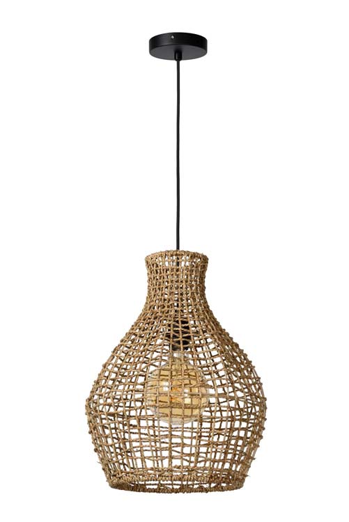 Lucide ALBAN - Hanglamp - Ø 35 cm - 1xE27 - Naturel