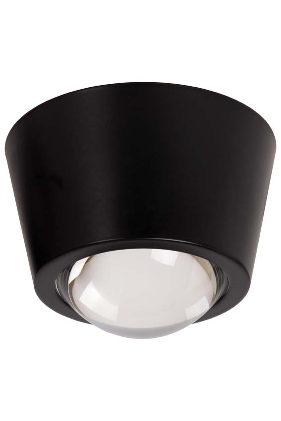 Lucide RIGON - Plafonnier - Ø 9 cm - LED - 1x6W 3000K - Noir