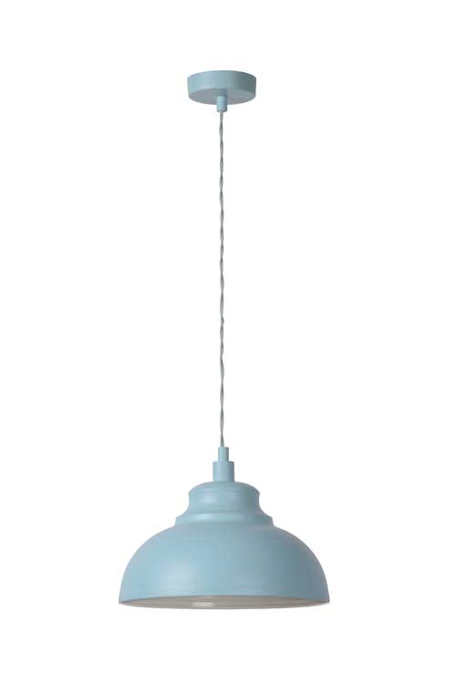 Lucide ISLA - Hanglamp - Ø 29 cm - E14 - Pastel blauw